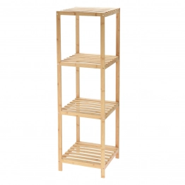 Ραφιέρα Μπάνιου 4 Επιπέδων Bamboo 34x33x111εκ. MRShome 0048000