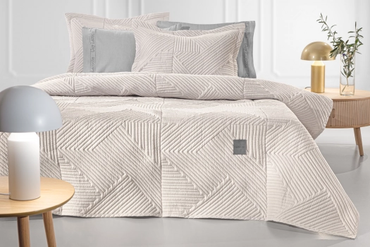 Σετ Κουβερλί Polyester Υπέρδιπλο 220x240εκ. Ziana Natural Guy Laroche