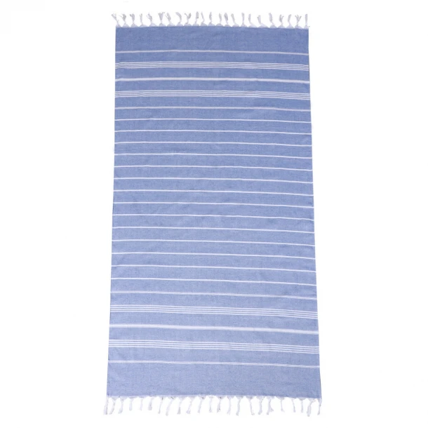 Πετσέτα Θαλάσσης Polycotton Λευκή-Μπλε 80x170εκ. Navy Stripes Estia 00-31091