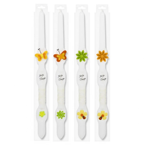 Λαμπάδα Πλακέ Καλό Πάσχα 40εκ. Bunny's 73-215