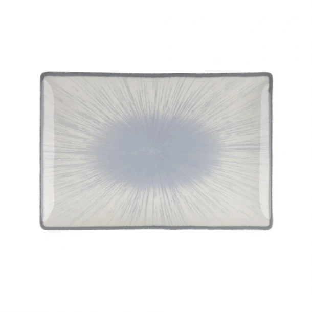 Πιατέλα Ορθογώνια Πορσελάνης 31x21εκ. Water Lily Blue Oriana Ferelli PR24336BL21