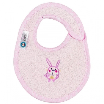 Σαλιάρα Βαμβακερή Μικρή Elephant Ροζ 18121