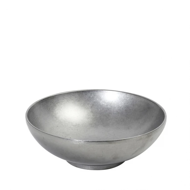 Πιάτο Βαθύ Διπλότοιχο Ανοξείδωτο 18/10 Ασημί Snow ESPIEL 22x22x7,2εκ. FEV120