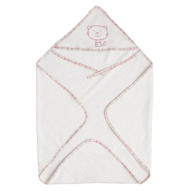 Κάπα Βαμβακερή 75x75εκ. Cat Pink 40281