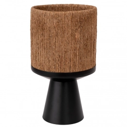 Γλαστροθήκη Μεταλλική Μαύρη Με Γιούτα 24x40εκ. iliadis 93109