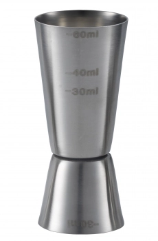 Διπλή Μεζούρα Ποτών Ανοξείδωτη K-Professional 30ml-60ml UR50914000