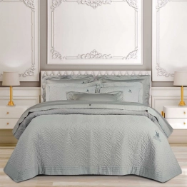 Κουβερλί Microfiber King 240x250εκ. Classic 2353 Γκρι Greenwich Polo Club