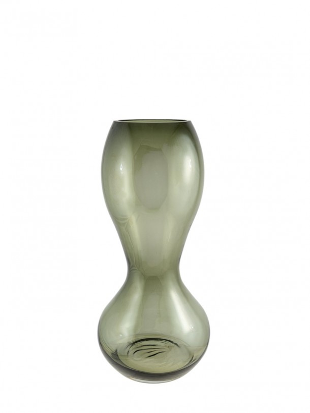 Βάζο Χειροποίητο Φυσητό Γυαλί Γκρι 19x25,5εκ. Zen Collection 25.43.52117