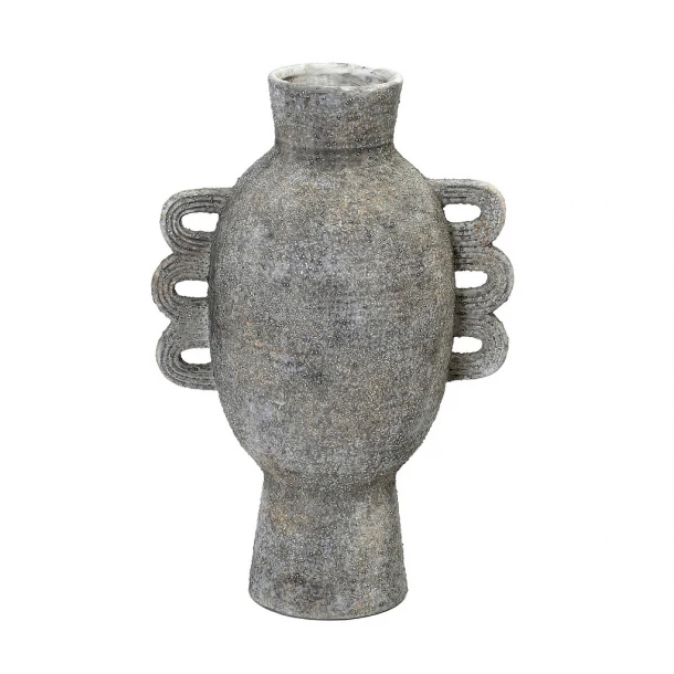 Βάζο Κεραμικό Γκρι ESPIEL 21x21x31εκ. TAS230