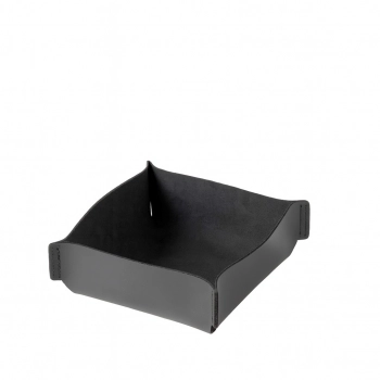 Καλάθι Οργάνωσης Δερματίνη Γκρι 18x18x8εκ. ESPIEL RAG305