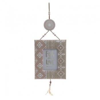 Κορνίζα Ξύλινη-Υφασμάτινη inart 17x2x55εκ. 3-30-887-0049