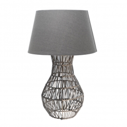 Φωτιστικό Επιτραπέζιο Καφέ-Γκρι 42x65εκ. Zen Collection 23.49244