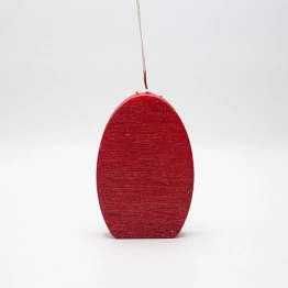 Κερί Αυγό 10x15εκ. Κόκκινο Ρούστικ ESTHETI 819-00956