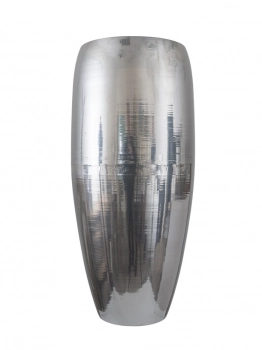 Βάζο Επιδαπέδιο Μεταλλικό Ασημί 33x70εκ. Zen Collection 26.1.52209