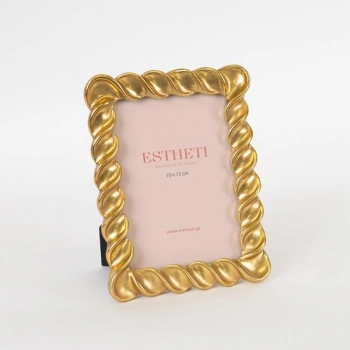 Κορνίζα Polyresin Χρυσή 14x2,6x19,2εκ. ESTHETI 756-12079