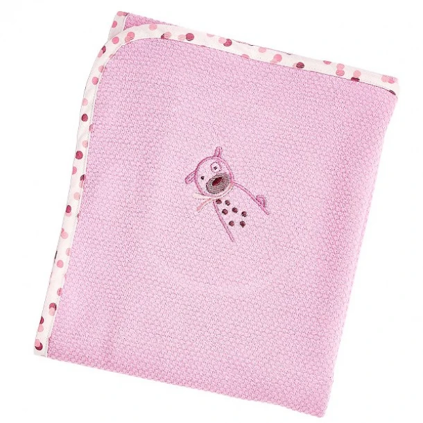 Πάνα Πικέ Βαμβακερή Bebe Κουκουτσάκι 80x80εκ. Family Pink 30961