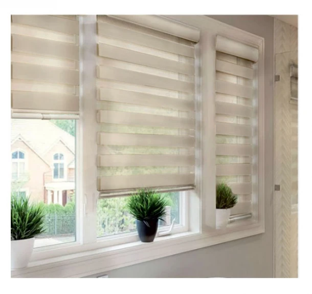 Double Ρόλερ Ρυθμιζόμενης Σκίασης Polyester 80x230εκ. Beige MRShome BG080230