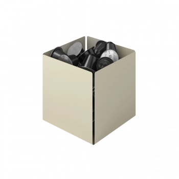 Θήκη Για Κάψουλες Του Καφέ Ανοξείδωτη Matt Ivory 13x13x13εκ. Pam & Co 116-703