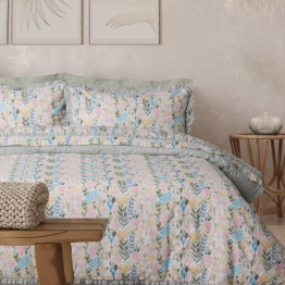 Σετ Παπλωματοθήκη Βαμβακερή Υπέρδιπλη 220x240εκ. Daily 3184 Multi Das Home