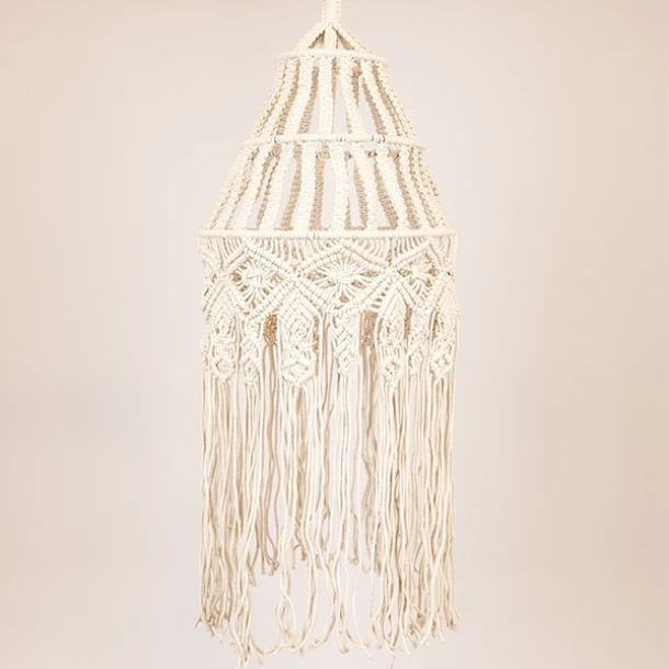 Φωτιστικό Οροφής Μακραμέ Μπεζ 35x100εκ. ESTHETI 814-15001