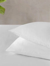 Μαξιλαροθήκη Φάκελος Βαμβακερή 50x70εκ. Satin Plain TC300 Λευκή