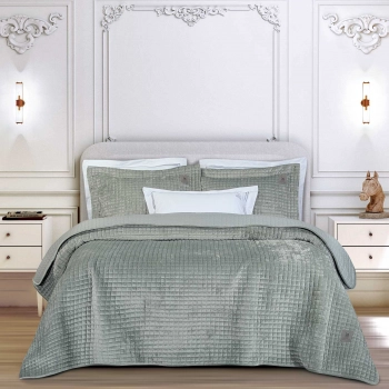 Κουβερλί Microfiber King 240x250εκ. Classic 4430 Sage Green Greenwich Polo Club