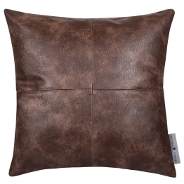 Διακοσμητικό Μαξιλάρι Faux Leather 45x45εκ. Essential 3984 Brown Greenwich Polo Club