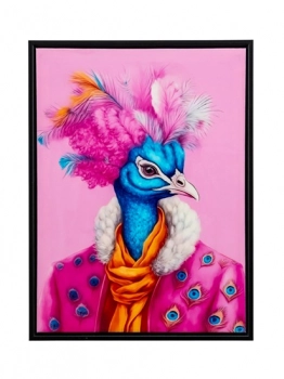 Πίνακας Με Κορνίζα Παγώνι Multi 30x2,8x40εκ. Zen Collection 25.60.52254