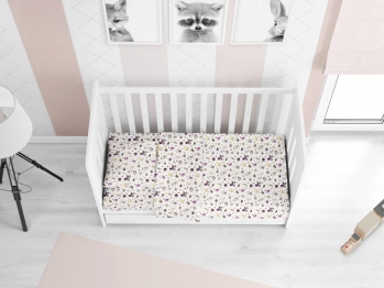 Πάπλωμα Μπεμπέ Φανελένιο Κούνιας 120x160εκ. Baby 01 DimCol