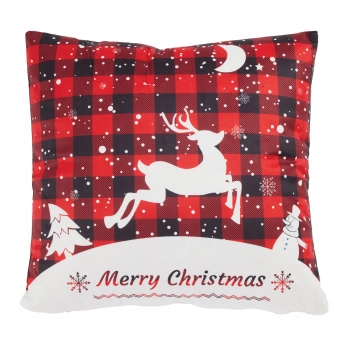 Χριστουγεννιάτικο Μαξιλάρι Polyester 45x45εκ. Christmas 0853 Red Das Home