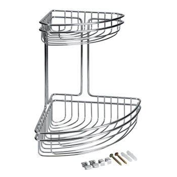 Εταζέρα Γωνιακή Διώροφη Ανοξείδωτη Cuba METALTEX 16-404628