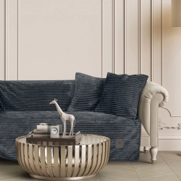 Ριχτάρι Flannel Τριθέσιος 180x300εκ. Essential 3998 Dark Grey Greenwich Polo Club