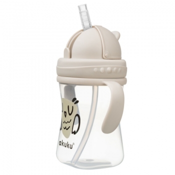 Ποτηράκι Με Καλαμάκι 300ml Owl Akuku A0204