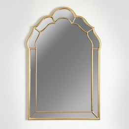 Καθρέπτης Τοίχου Μεταλλικός Χρυσός 60x3x90εκ. ESTHETI 751-11035