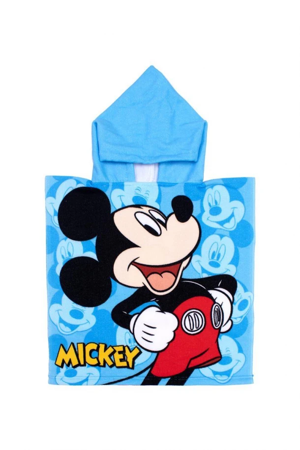 Πόντσο Παιδικό Microfiber 50x100εκ. Mickey 89 Sky Blue Disney DimCol