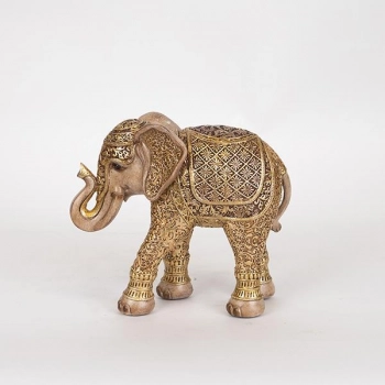 Διακοσμητικός Ελέφαντας Polyresin Χρυσός 21x9x18,5εκ. ESTHETI 752-11562