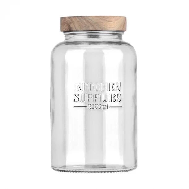 Δοχείο Αποθήκευσης Γυάλινο Allure 2000ml-12x12x21,6εκ. Estia 01-31480