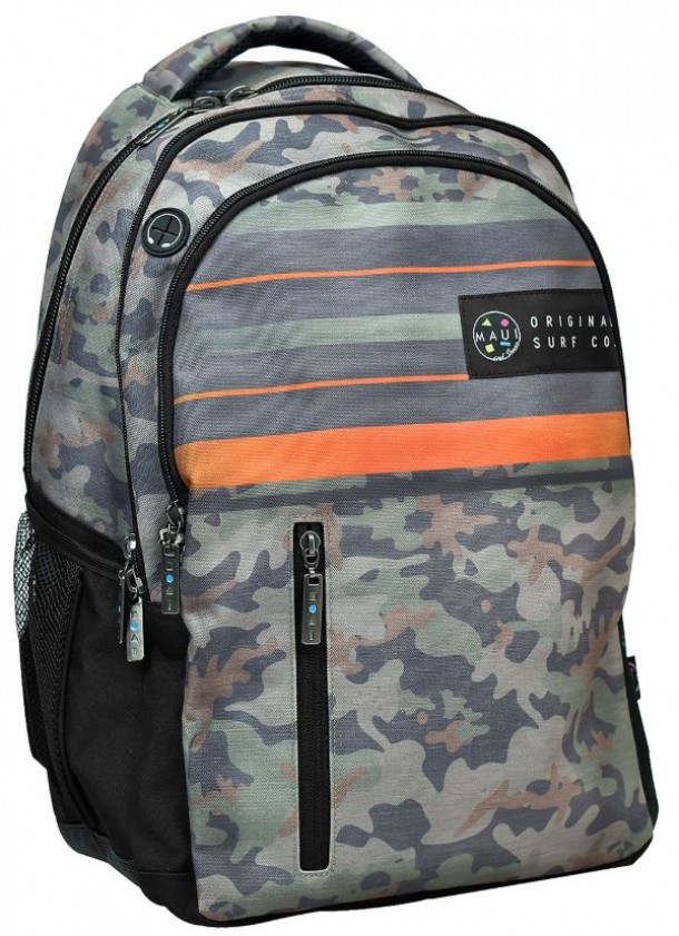 Τσάντα Πλάτης Ανατομική Retro Camo Maui 30x28x48εκ. 50-3475
