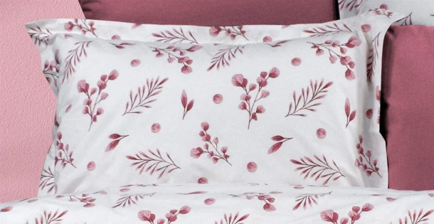 Μαξιλαροθήκη Φανελένια 50x70εκ. Εμπριμέ Μυρτώ 353 Rotten Apple Dimcol