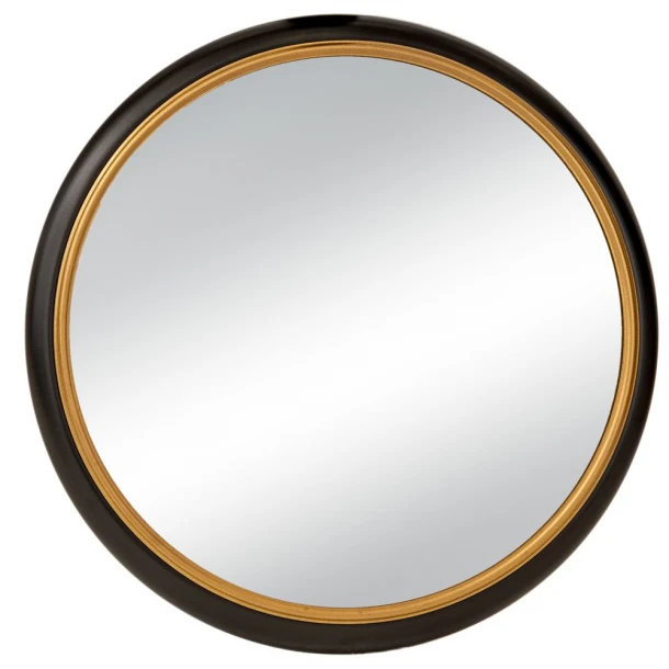 Καθρέπτης Τοίχου Μεταλλικός Μαύρος-Χρυσός 62x8εκ. iliadis 89206