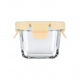 Φαγητοδοχείο Γυάλινο Click & Seal 160ml-18,9x14,5x6,7εκ. Με Πλαστικό Καπάκι Ivory Estia 01-29814