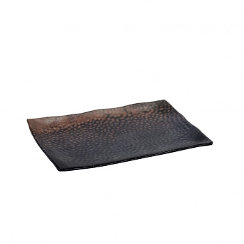 Πιατέλα Σερβιρίσματος Μελαμίνης Καφέ Sunset 22,5x15x2,5εκ. ESPIEL TOG110K6