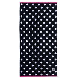 Πετσέτα Θαλάσσης Βαμβακερή 90x170εκ. Essential 4068 Μαύρο-Φούξια Greenwich Polo Club