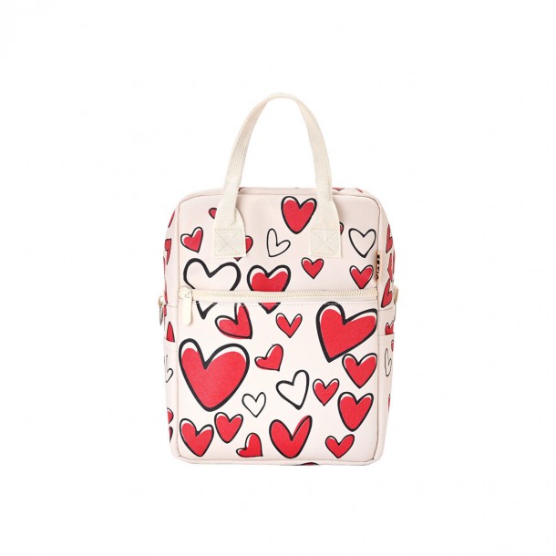 Τσάντα Φαγητού Ισοθερμική PVC Red Valentine 7lt-20x14x27εκ. Save The Aegean Estia 01-38359