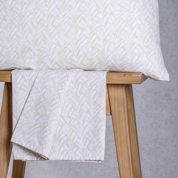 Σετ Σεντόνι Με 1 Μαξιλαροθήκη Βαμβακερό Μονό Με Λάστιχο 100x200+32εκ. Coral Light Grey Ultra Line Mini Melinen 20005877