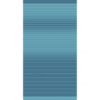 Πετσέτα Θαλάσσης Βαμβακερή Velour Blue 86x160εκ. Stripes Melinen 20004869