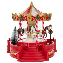 Χριστουγεννιάτικη Παράσταση Polyresin-Πλαστικό Με Φως & Κίνηση 37x20x26εκ. iliadis 90743