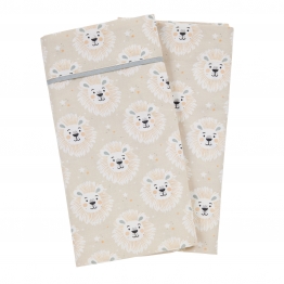 Σετ Σεντόνια Βαμβακερά Λίκνου 70x120εκ. Fun 4979 Taupe Das Baby