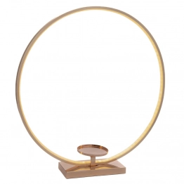 Διακοσμητικό Στεφάνι Μεταλλικό Με Led Φωτισμό Χρυσό 60x12x63εκ. iliadis 92642