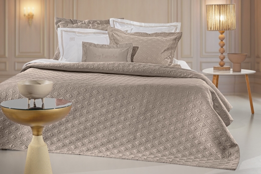Σετ Κουβερλί Microsatin King Size 240x250εκ. Honour Taupe Guy Laroche